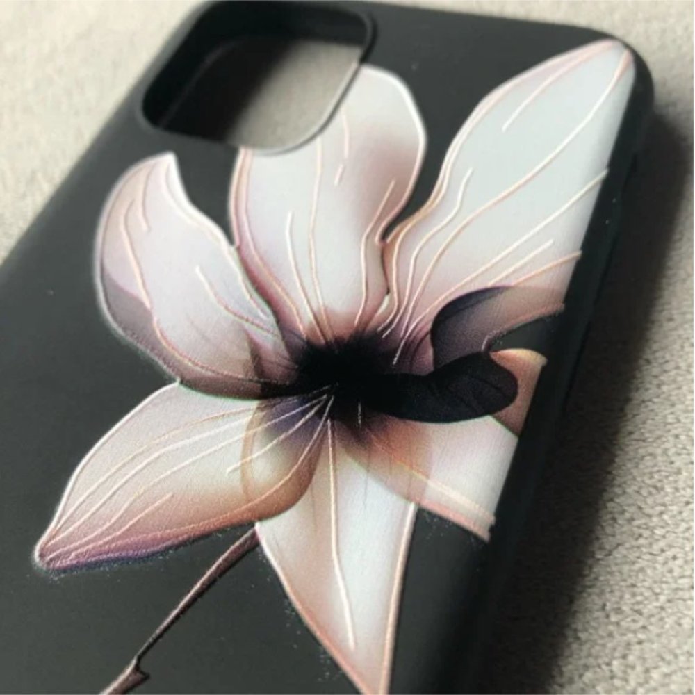 iPhone 11 Pro Silicone Phone Case ~ Painted Flower ~ Brand New!
